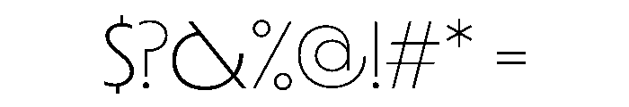 LaminaBT ExtraLightExtended Instance Font OTHER CHARS