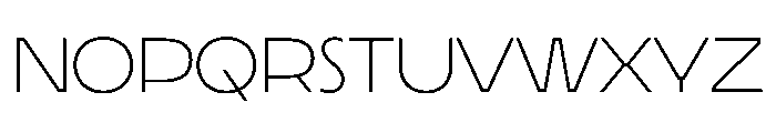 LaminaBT ExtraLightExtended Instance Font LOWERCASE
