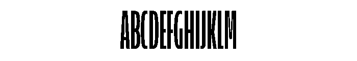 LaminaBT LightCondensed Instance Font UPPERCASE