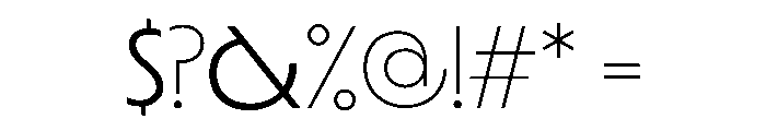 LaminaBT LightExtended Instance Font OTHER CHARS
