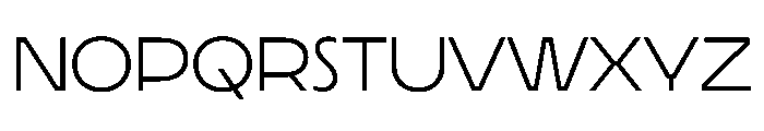 LaminaBT LightExtended Instance Font LOWERCASE
