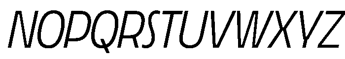 LaminaBT LightSlanted Instance Font LOWERCASE
