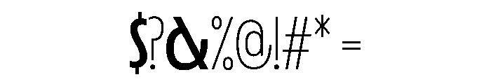 LaminaBT Regular Instance Font OTHER CHARS