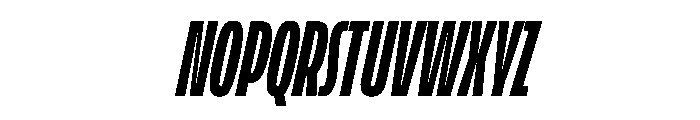 LaminaBT RegularCondensedSlanted Instance Font UPPERCASE