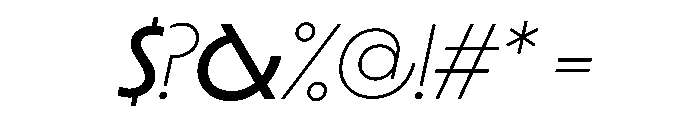 LaminaBT RegularExtendedSlanted Instance Font OTHER CHARS