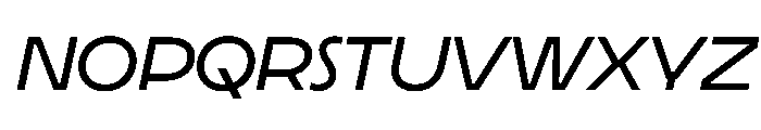 LaminaBT RegularExtendedSlanted Instance Font LOWERCASE