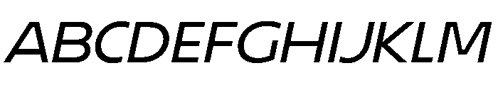 LaminaBT Slanted Font UPPERCASE