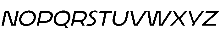 LaminaBT Slanted Font UPPERCASE