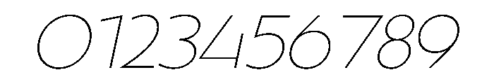 LaminaBT Thin Slanted Font OTHER CHARS