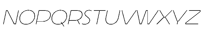 LaminaBT Thin Slanted Font LOWERCASE