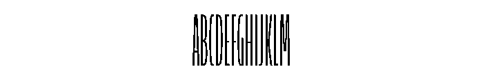 LaminaBT ThinCondensed Instance Font UPPERCASE