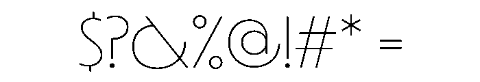 LaminaBT ThinExtended Instance Font OTHER CHARS