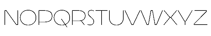 LaminaBT ThinExtended Instance Font LOWERCASE