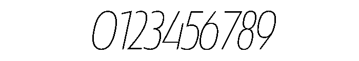 LaminaBT ThinSlanted Instance Font OTHER CHARS