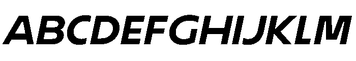 LaminaBTMedium Slanted Font UPPERCASE