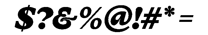 LanterneTrial HeavyItalic Font OTHER CHARS