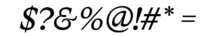 LanterneTrial Italic Font OTHER CHARS