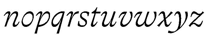 LanterneTrial LightItalic Font LOWERCASE