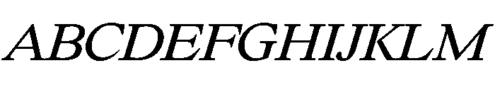 Large RegularItalic Font UPPERCASE