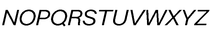 Lars RegularExtendedItalic Font UPPERCASE