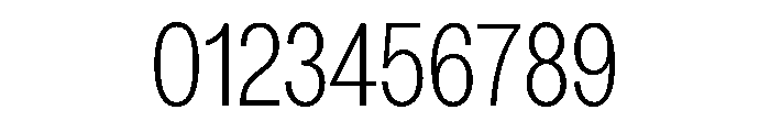 Lars ThinCondensed Font OTHER CHARS