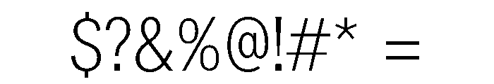Lars ThinCondensed Font OTHER CHARS