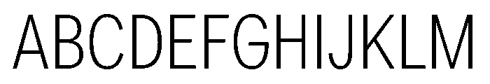 Lars ThinCondensed Font UPPERCASE