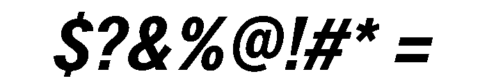 LarsCyrillic BoldCondensedItalic Font OTHER CHARS