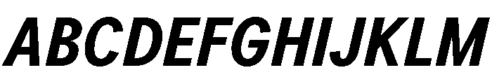 LarsCyrillic BoldCondensedItalic Font UPPERCASE