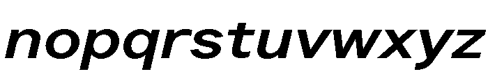 LarsCyrillic BoldExtendedItalic Font LOWERCASE