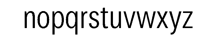 LarsCyrillic LightCondensed Font LOWERCASE