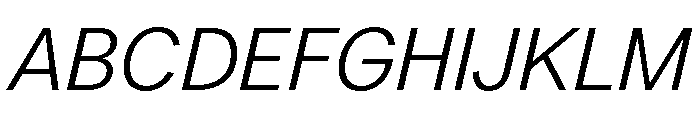 LarsCyrillic LightItalic Font UPPERCASE