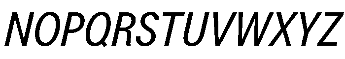 LarsCyrillic RegularCondensedItalic Font UPPERCASE