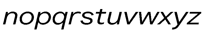 LarsCyrillic RegularExtendedItalic Font LOWERCASE