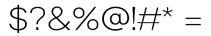 LarsCyrillic ThinExtended Font OTHER CHARS