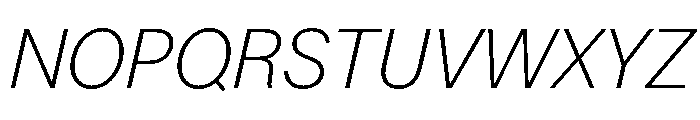 LarsCyrillic ThinItalic Font UPPERCASE