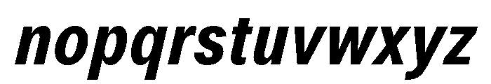 LarsGreek BoldCondensedItalic Font LOWERCASE