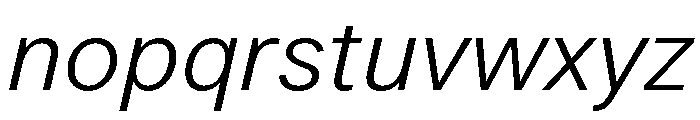 LarsGreek LightItalic Font LOWERCASE