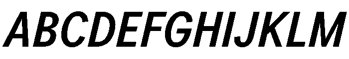 LarsGreek MediumCondensedItalic Font UPPERCASE