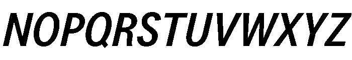 LarsGreek MediumCondensedItalic Font UPPERCASE