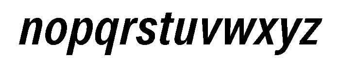 LarsGreek MediumCondensedItalic Font LOWERCASE