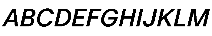 LarsGreek MediumItalic Font UPPERCASE