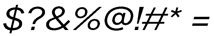 LarsGreek RegularExtendedItalic Font OTHER CHARS