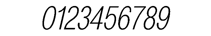 LarsGreek ThinCondensedItalic Font OTHER CHARS