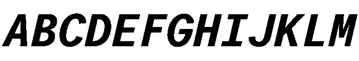LarsMono BoldItalic Font UPPERCASE