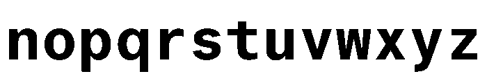LarsMono Bold Font LOWERCASE