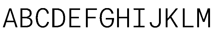 LarsMono Light Font UPPERCASE