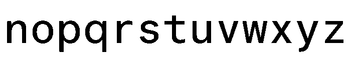 LarsMono Medium Font LOWERCASE