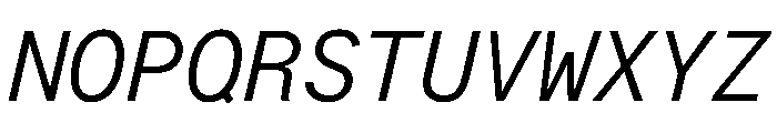LarsMono RegularItalic Font UPPERCASE