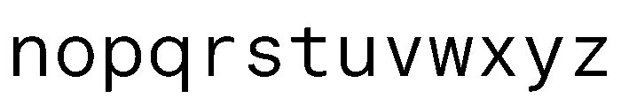 LarsMono Regular Font LOWERCASE
